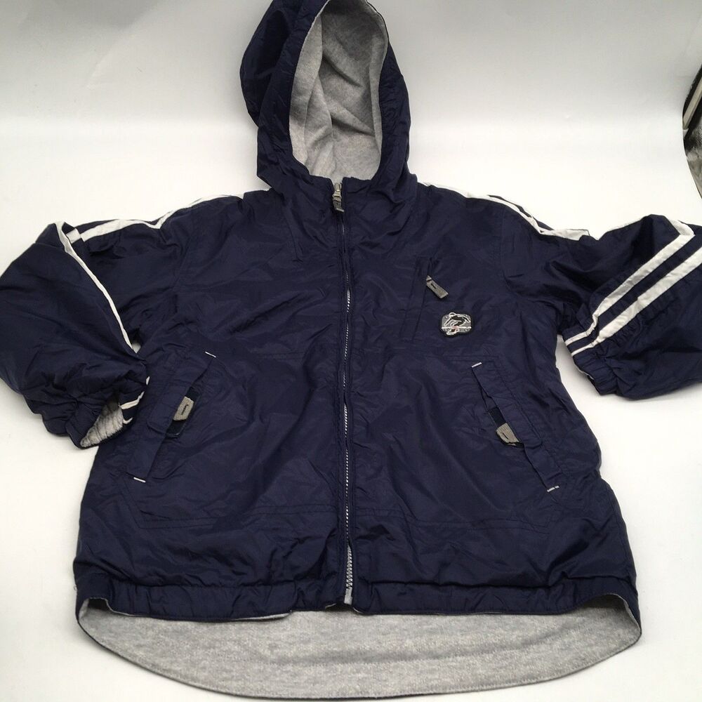 Boys Zero Exposure Lightweight Jacket Size Youth Medium Blue Gray Reversible